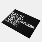 Funny Dalmatian Dogs and Spots Abstract Deurmat (Schuin)