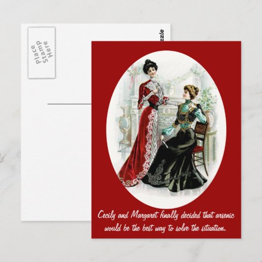 Funny Dames Briefkaart (Voorkant / Achterkant)