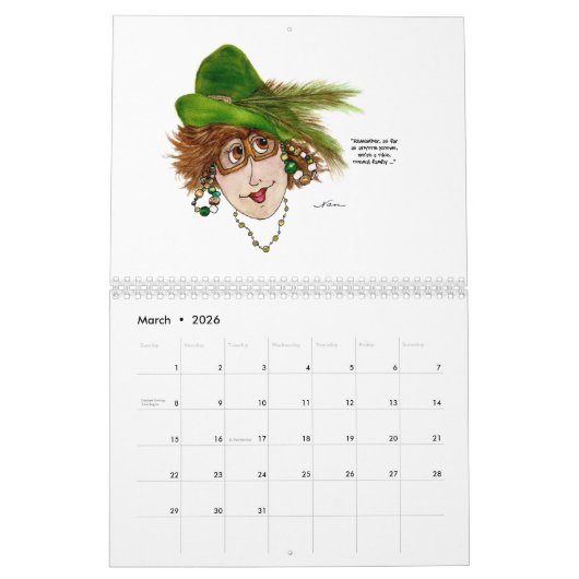Funny Dames Calendar Kalender (Mar 2026)