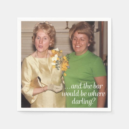 Funny Dames Cocktail Napkins Servetten (Voorkant)