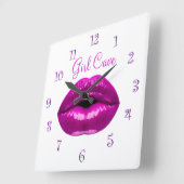 Funny Dames Girl Cave Grote Klok (Hoek)