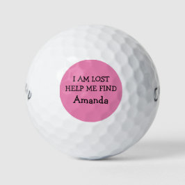 Funny Dames verliezen Golf Balls Golfballen