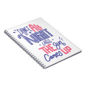 Funny Dance All Night Quote - danserend Notitieboek (Rechterzijde)