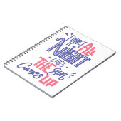 Funny Dance All Night Quote - danserend Notitieboek (Linkerzijde)