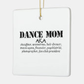 Funny Dance mama AKA Chauffeur vierkant Keramisch Ornament (Links)