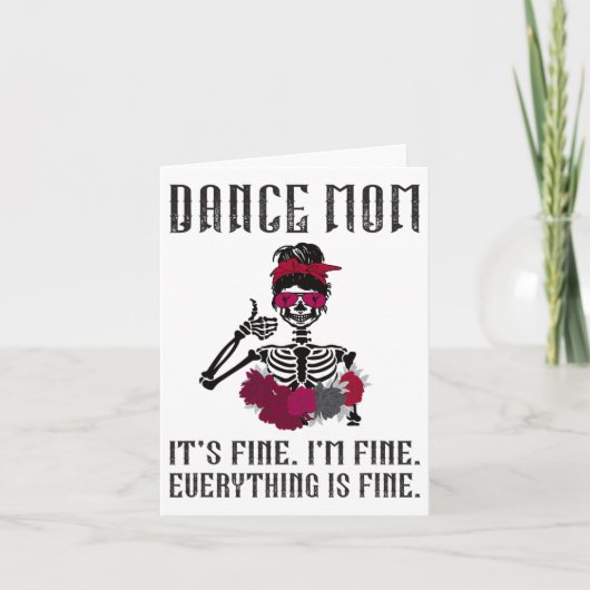 Funny Dance mama danst moeder van dansermoeder Kaart (Voorkant)