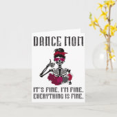 Funny Dance mama danst moeder van dansermoeder Kaart (Gele Bloem)