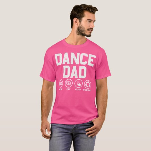 Funny Dance Papa Shirt Trotse Danser Dancing Fathe (Voorkant volledig)