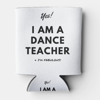 Funny Dance Teacher Zwart-Wit Leuk Blikjeskoeler
