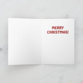 Funny Dancer Kerstreindeer Pun Feestdagen Kaart (Binnen)