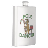 Funny Dancer Kerstreindeer Pun Heupfles (Rechts)