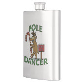 Funny Dancer Kerstreindeer Pun Heupfles (Links)