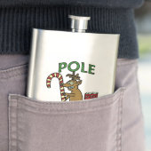 Funny Dancer Kerstreindeer Pun Heupfles (Voorbeeld)