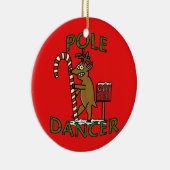 Funny Dancer Kerstreindeer Pun Keramisch Ornament (Rechts)