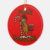 Funny Dancer Kerstreindeer Pun Keramisch Ornament (Links)