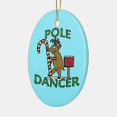 Funny Dancer Kerstreindeer Pun Keramisch Ornament (Links)