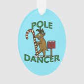 Funny Dancer Kerstreindeer Pun Ornament (voorkant)