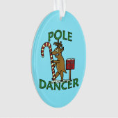 Funny Dancer Kerstreindeer Pun Ornament (voorkant)