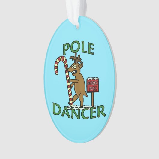 Funny Dancer Kerstreindeer Pun Ornament (voorkant)