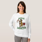 Funny Dancer Kerstreindeer Pun T-shirt (Voorkant volledig)