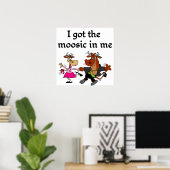 Funny Dancer of Musician Poster (Thuiskantoor)