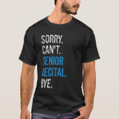 Funny Dancer Senior Afstuderen Dancer Dance Overwe T-shirt (Voorkant)