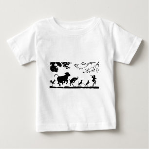Funny Dancing Animals Cow Chicken Goat Silhouette