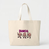 Funny Dancing Bunco Dice Grote Tote Bag (Voorkant)