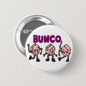 Funny Dancing Bunco Dice Ronde Button 5,7 Cm (Voorkant /achterkant)