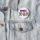 Funny Dancing Bunco Dice Ronde Button 5,7 Cm (In situ)