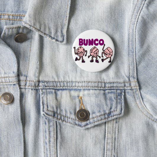 Funny Dancing Bunco Dice Ronde Button 5,7 Cm (In situ)