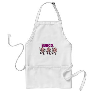 Funny Dancing Bunco Dice Standaard Schort