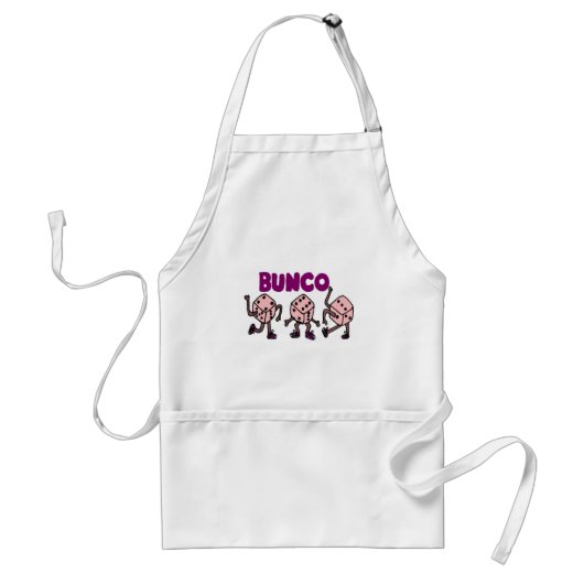 Funny Dancing Bunco Dice Standaard Schort (Voorkant)