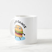 Funny Dancing Burger Pun Koffiemok (Voorkant links)