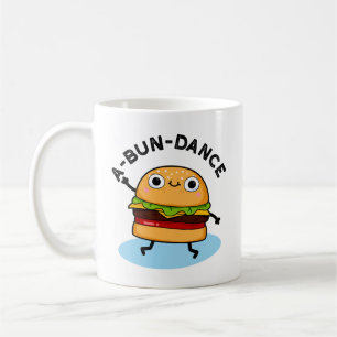 Funny Dancing Burger Pun Koffiemok
