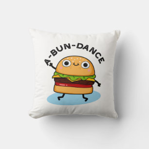 Funny Dancing Burger Pun Kussen