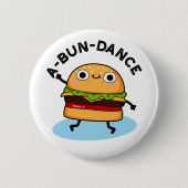 Funny Dancing Burger Pun Ronde Button 5,7 Cm (Voorkant)