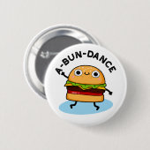 Funny Dancing Burger Pun Ronde Button 5,7 Cm (Voorkant /achterkant)