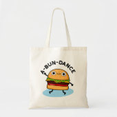 Funny Dancing Burger Pun Tote Bag (Voorkant)