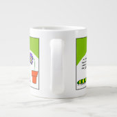 Funny Dancing Cartoon Caterstyle Dancer Grote Koffiekop (Achterkant)