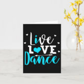 Funny Dancing Gezegde Dancer Danser Lover Dance Kaart (Gele Bloem)