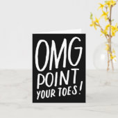 Funny Dancing Great Gift For Dance Teachers Kaart (Gele Bloem)