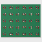 Funny Dancing Ladybugs Wrapping Paper Cadeaupapier (Vlak)