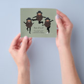 FUNNY Dancing RABBI Personated with Text Flyer (Hand)
