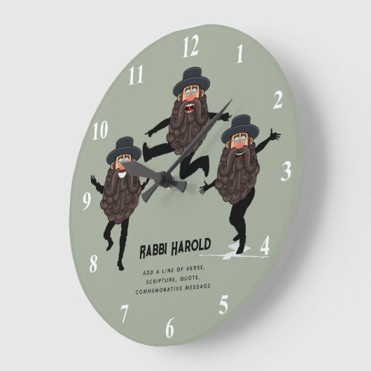 FUNNY Dancing RABBI Personated with Text Grote Klok (Hoek)