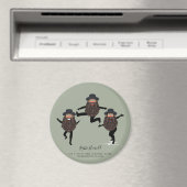 FUNNY Dancing RABBI Personated with Text Magneet (Insitu (Vaatwasser))