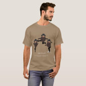 FUNNY Dancing RABBI Personated with Text T-shirt (Voorkant volledig)