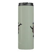 FUNNY Dancing RABBI Personated with Text Thermosbeker (Achterkant)