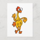 Funny Dancing Rubber Chicken Briefkaart (Voorkant)