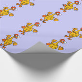 Funny Dancing Rubber Chicken Cadeaupapier (Hoek)
